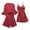 Red, variant on Lace Fashion Belt Lingerie Nightdress Underwear Sleepwear Women