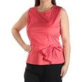 thumbnail image 2 of MAISON JULES $59 Womens New 1261 Coral Embellished Sleeveless Top XL B+B, 2 of 3