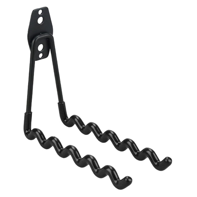 Soporte de montaje en pared Soporte de almacenamiento Accesorios Multiuso Organizador duradero Decorativo Negro Heavy Duty Hierro resistente 193 cm x 7 cm x 16 cm Soledad Gancho para colgar