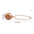 thumbnail image 3 of Injueey Juego de té esférico de acero inoxidable, colador de oro rosa con mango, juego de té de gran capacidad, utensilios domésticos de cocina, Teteras oro rosa 18*5cm Injueey HA0751-00B, 3 of 6