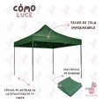 thumbnail image 5 of Lona Repuesto Toldo Impermeable 2x2 m Color Verde, 5 of 5