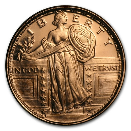 1/2 oz Copper Round - Standing Liberty (20 count tube)