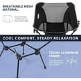 thumbnail image 5 of Lightweight Folding Camping Chair, Compact Design for Camp, Beach, Hiking, Black, 5 of 6