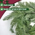 thumbnail image 6 of Fwttom Artificial Flowers Garland, 71 Inch Christmas Pines Needle Wreath Green Artificial Plants for Home Garden Outdoor Arch Floral Tabletop Porch Decor, Green Cedar Christmas Wreath, 6 of 7