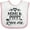 White and Pink, variant on Inktastic Mimi and Poppy Love Me Boys or Girls Baby Bib