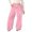 Pink, variant on Girls Leggings Bow Tie Wide Leg Lightweight Straight Leg Joggers Pockets Beach Essentials for Kids,Dark Gray,150