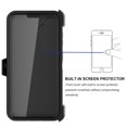 thumbnail image 6 of Ebizware for Samsung Galaxy S24 Phone Case, Case with [Built-in Screen Protector] Holster Belt Clip Military Grade Heavy Duty Shockproof Kickstand Cover for Galaxy S24 - Black, 6 of 10