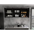 thumbnail image 2 of Kitchen Wall Cabinet with Built - in Dish Rack | Industrial Modern Look | Pine Wood and Melamine Filler | Solve Kitchen Storage Problem, 2 of 4