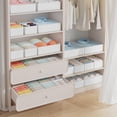 thumbnail image 4 of Drawer Organizer Clothes Storage - 18 Pack  Dresser Organizer for , Foldable Closet Drawer Organizer Bins for Bedroom Organization, Fabric Storage Dividers for Socks, Underwears, Bras, 4 of 6