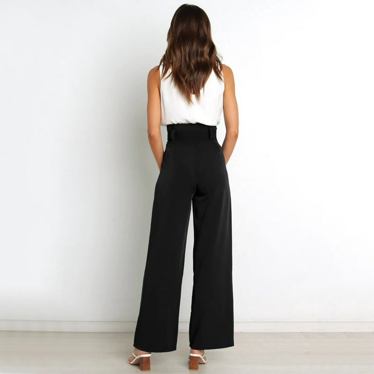 adviicd Business Casual Pants For Women High Waisted Black Pants