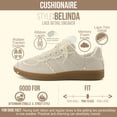 thumbnail image 4 of Cushionaire Belinda Lace Detail Casual Sneakers for Women | Elegant Ribbon Lace Up Summer Shoes | Classic Casual Sneakers for Everyday Outfits, 4 of 22