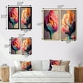 thumbnail image 4 of Designart "Multicolored Ink Tulip Blooms I" Tulip Wall Art Set Of 2 - Multicolor Floral Wall Decor Set Of 2, 4 of 7