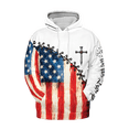 thumbnail image 2 of Lotusprinthandmade 250th America Anniversary National Flag Hoodie 3D Multicolor (S), 2 of 5