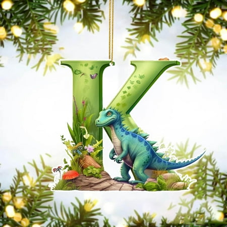 

Dinosaur 26 Letters Acrylic Pendant Home Decoration Car Pendant Backpack Pendant