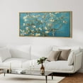 thumbnail image 2 of IDEA4WALL Extra Large Framed Canvas Print Wall Art Almond Blossom Vincent Van Gogh Artwork Nature Wilderness Antique Retro Fine Art Decorative Relax/Calm for Home Decoration - 60"x30", 2 of 5