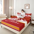 thumbnail image 4 of Homewish Girly Dreamy Dance 3pcs Twin Sheet Sets For Female Men Teens,Cheer Team Twin Fitted Sheet,Sport Theme Breathable Flat Sheet,Breathable Home Decor, 4 of 7