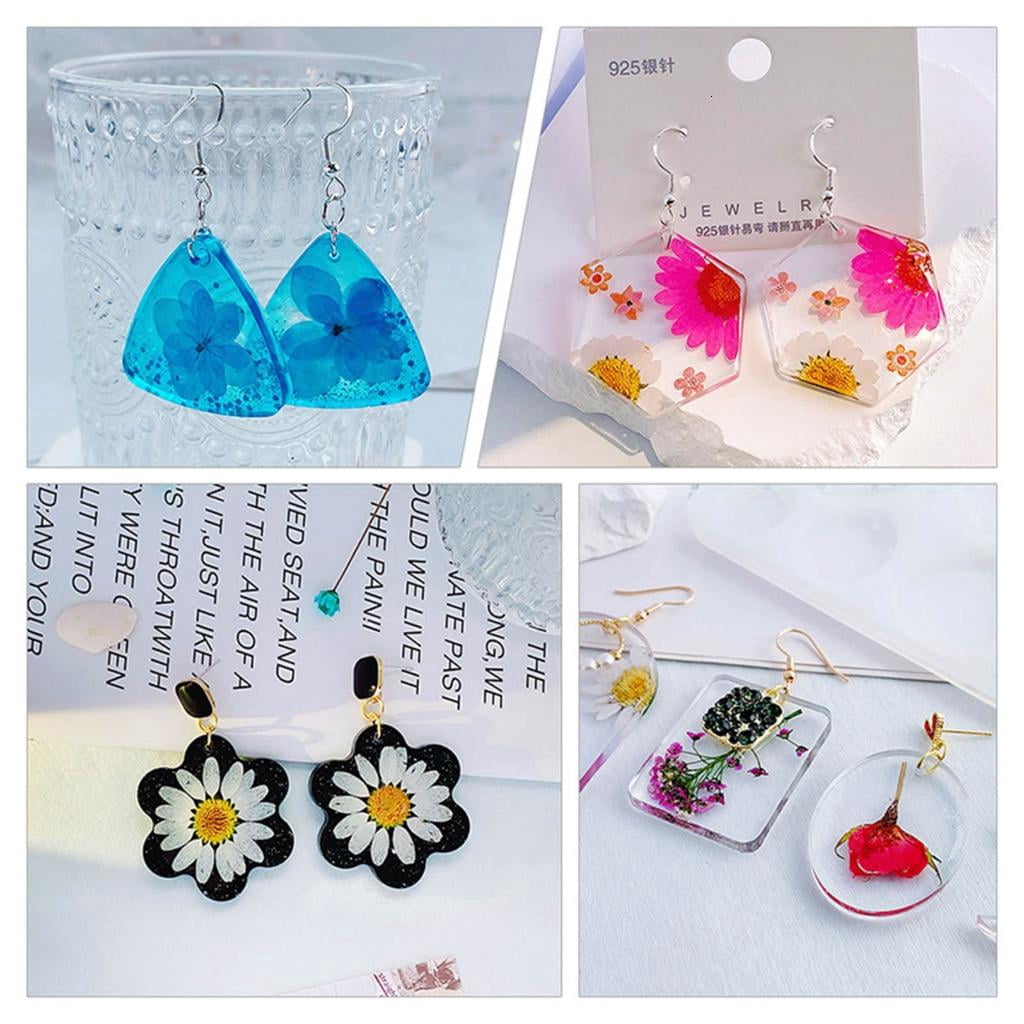 Osdhezcn Multipurpose Earrings Resin Molds Pendant Eardrops Silicone Moulds for DIY Epoxy