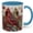 Blue, variant on 11oz Cardinal Bird Ceramic Coffee Mug,Redbird with Floral Garden Theme Cup, Tea Cup for Home, Idea Gift for Nature Lovers
