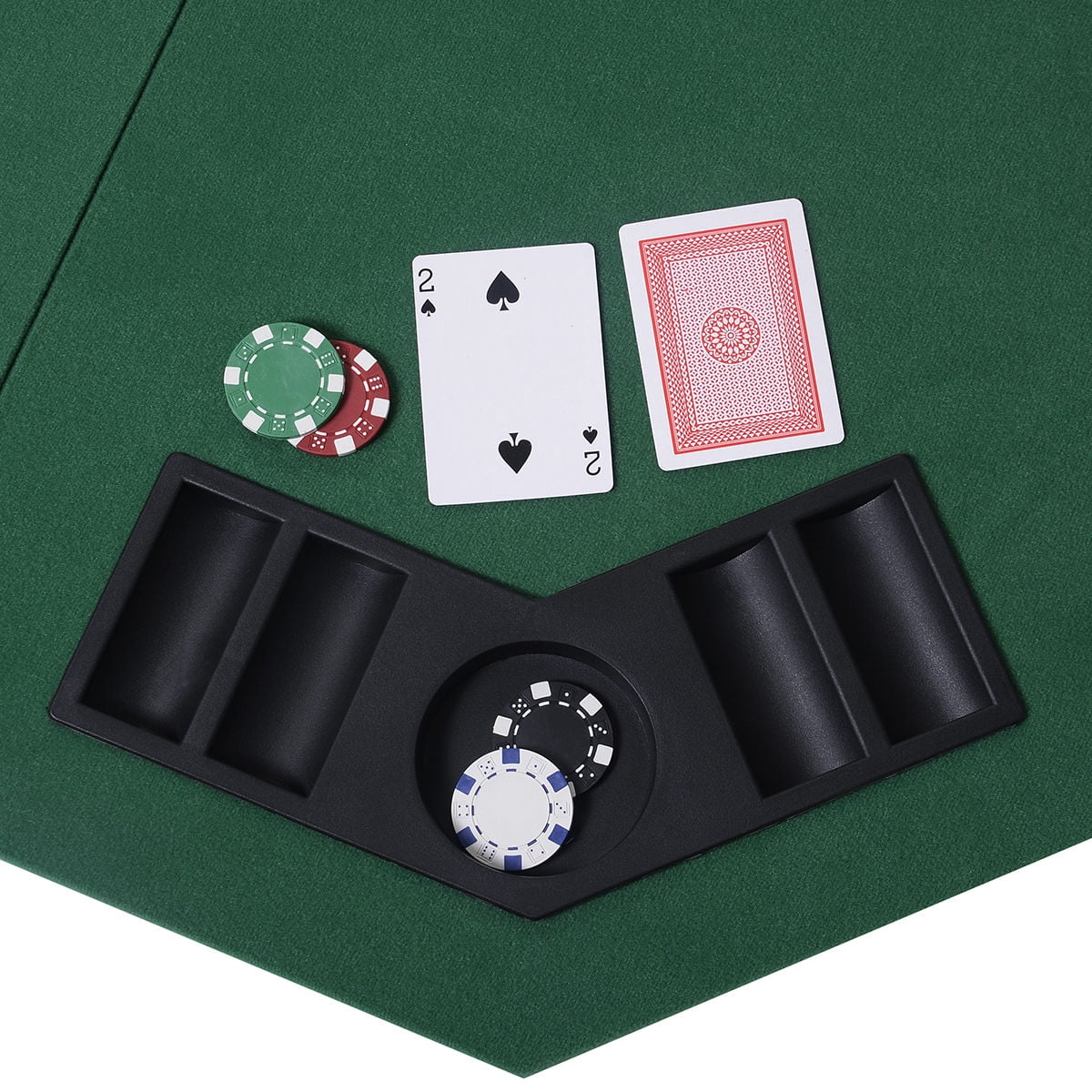 Trademark Poker 48-Inch 8-Player Octagonal Poker Tabletop 