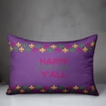 thumbnail image 3 of Creative Products Happy Mardi Gras 4 20 x 14 Spun Poly Pillow, 3 of 3