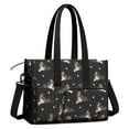 thumbnail image 2 of Teacher Tote Bag,Australian Shepherd Dog and Footprints Teacher Utility Tote Bag,Large Work Tote Bags for Women with Multiple Pockets,Top Zipper Closure,13.8x10.6x6.7 Inch, 2 of 4