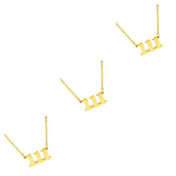 Sonducket Número encanto collar damas acero inoxidable gargantilla Navidad cuello cadena Type1 NO1
