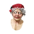 thumbnail image 4 of Máscara de látex navideña, accesorios de cosplay, máscara facial completa realista para festivales navideños Abuela, 4 of 9