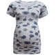 thumbnail image 1 of Pntutb Maternity Stripe Lattice Print Camiseta de manga corta casual Camisetas para embarazadas Pntutb Pntutb-752, 1 of 3