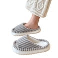 thumbnail image 4 of Willtoo Women Slippers House Bedroom Slippers Shoes Corduroy Open Toe Ladies Orthopedic Slides, 4 of 4