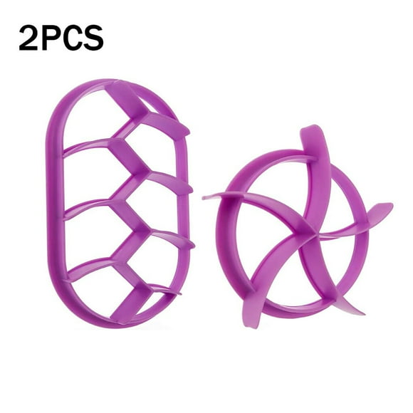 2pcs Bread Molds Plastic Shaping Pastry Moulds Non-stick Reusable Bread Molds Bread Baking Accessories, Purple