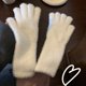 thumbnail image 5 of Guantes largos de lana de visón dulce para mujer, manoplas de felpa cortas y esponjosas de punto grueso para invierno, guantes protectores antifríos para exteriores, 5 of 5