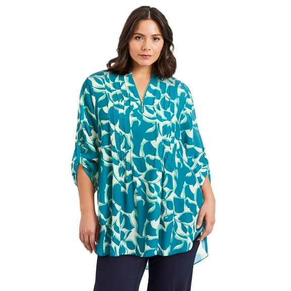 Avenue Women's Plus Size Zip Front Tunic