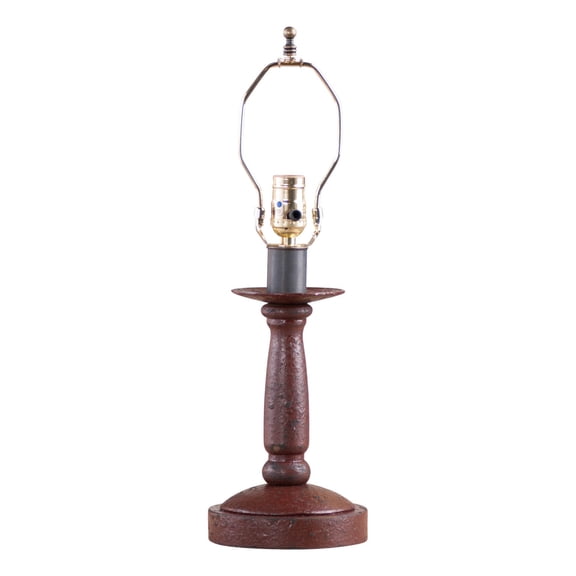Irvins Country Tinware Butcher's Lamp Base in Americana Red