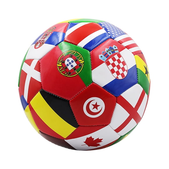 Balón de fútbol Toystoory innovador para diferentes superficies colores de la bandera nacional tamaño juvenil