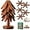 Brown-5PCS  B1, variant on Minibee Tree Trivet Set – Premium Natural Tree Trivet Set with 5 Heat-Resistant Trivets & Tree Stand, Perfect for Kitchen and Dining Table