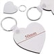 thumbnail image 2 of 70 Piezas CorazóN Tablero en ImpresióN Llaveros Bricolaje SublimacióN Llaveros Accesorios (Doble Cara), 2 of 5