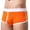 11-Orange, variant on YWDJ Mens Boxer Briefs Cotton Blend Lightweight No Show Mens Soft Briefs Underpants Knickers Shorts Sexy Underwear Black S
