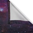 thumbnail image 3 of Ambesonne Space Kitchen Curtains, Nebula Dark Galaxy Stars, 55"x45", Magenta Blue, 3 of 3