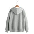 thumbnail image 3 of Sudadera Gris Y Negra Hoodie Para Hombre Mujer Casual Moda, 3 of 6