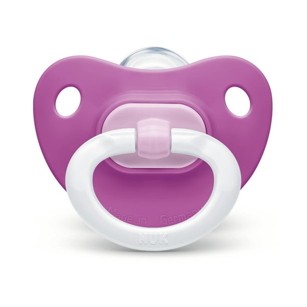 NUK Orthodontic Pacifier, Girl, 06 Months, 2Pack