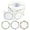 White, variant on 600-Piece 2-Inch Kraft Canning Jar Labels With Floral Gift Tag Stickers For Spice Bottles Food Containers Lids