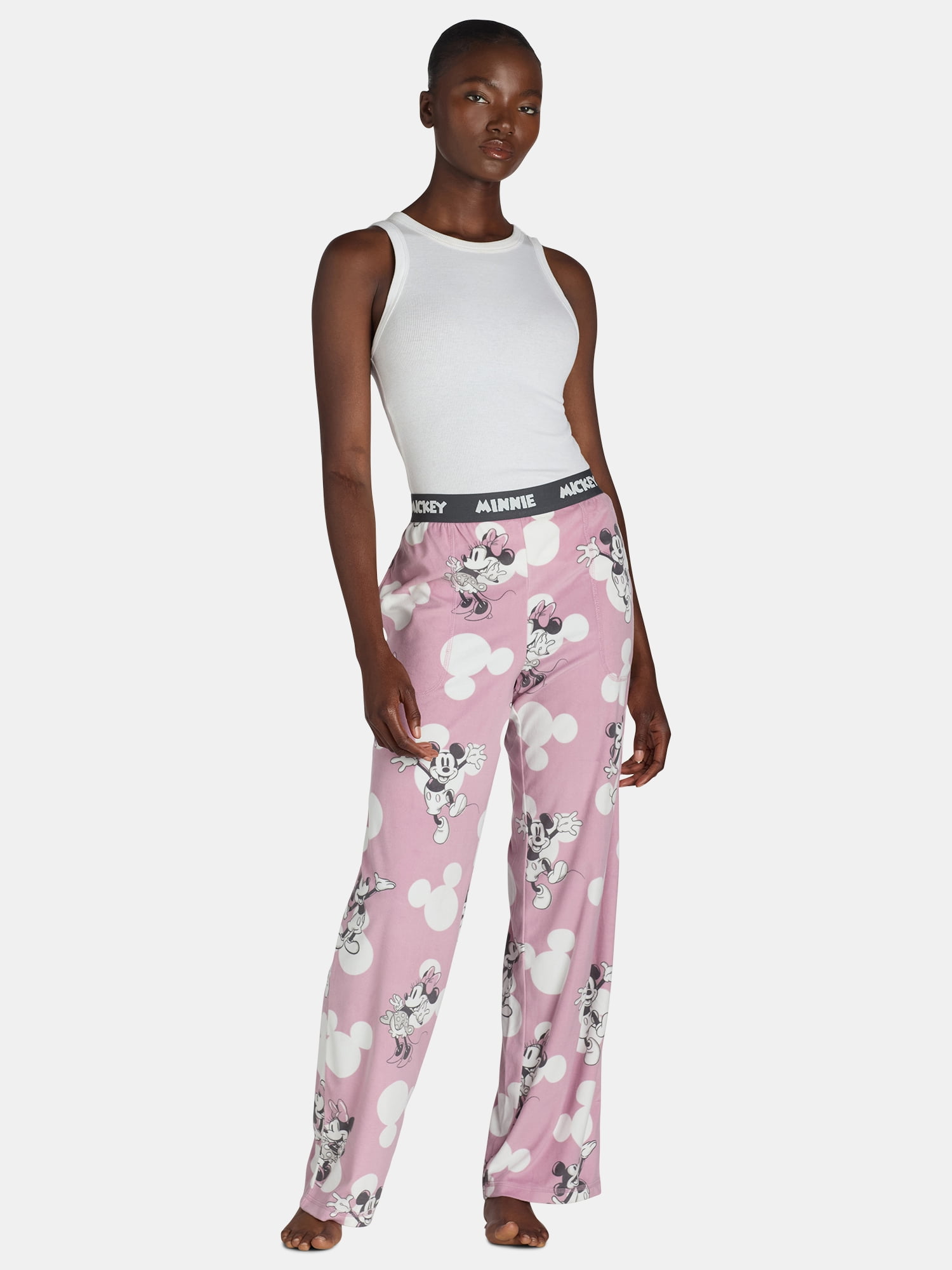 Women's Velour Mickey Minnie Pant