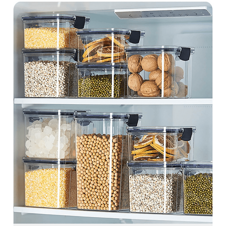 iOPQO Kitchen Utensils Set Airtight Food Storage Containers Set With Lids  BPA Free Kitchen Pantry Organization Canisters For Cereal Flour And Sugar  600ml Kitchen Gadgets 