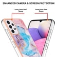 thumbnail image 4 of Allytech Case for Samsung Galaxy A53 5G Version, Galaxy A53 Cover, Slim and Light Weight TPU Impact Resistant Anti-Shock Scratch Free Back Shell for Samsung A53 5G, Blue Marble, 4 of 5