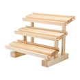 thumbnail image 2 of kowaku Wood Display Stand Product Stand Rectangle 3 Ladder Display Stand for Conutertop, 2 of 8