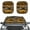 American Tribal Wolf Sunflower, variant on Kuiaobaty 2 Pieces Car Windshield Sun Shade Camo Hunting Forest Easy to Install Blocks UV Rays Sun Visor Mat Universal Fit Small Sedans Mini SUVs Trucks Exterior Accessories