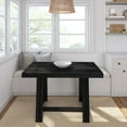 thumbnail image 2 of Plank+Beam 48" Dining Table for 4, Classic Farmhouse Solid Wood Kitchen Table, Black Wirebrush, 2 of 9