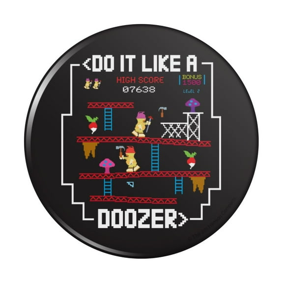 Do it like a Doozer Fraggle Rock Kitchen Refrigerator Locker Button Magnet