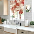 thumbnail image 5 of Red Ombre Tie Up Curtains for Windows, Adjustable Balloon Window Shades, Gradient Abstract Art Vintage Kitchen Window Treatments Adjustable Roll Up Curtain for Basement/Nursery 52"x45", 5 of 8