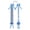 Light Blue 2026 Graduation Garland Ribbon Decoration Handmade#14, variant on Graduation Class of 2026, Graduation Decorations 2026, Custom Glitter Name & Year Two-Colored Braided Ribbon 56 inch Party Decor Gift for College High School Graduation Party Accessories Purple